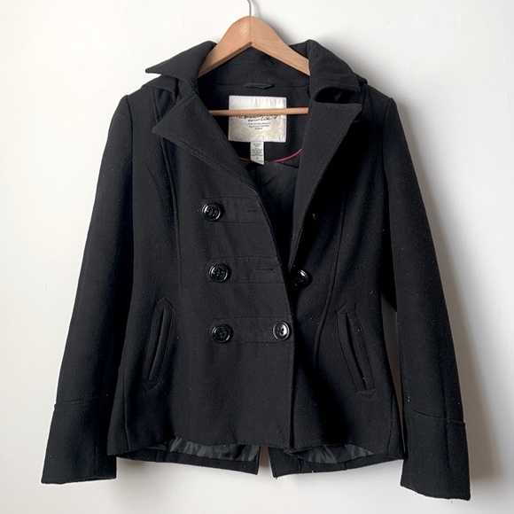 American Rag Jackets & Blazers - AMERICAN RAG | black hooded petty coat